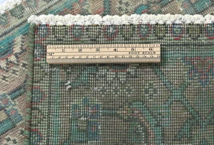 Semi Antique Muted Floral 1'7X2'4 Distressed Oriental Rug