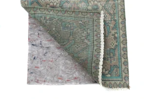 Semi Antique Muted Floral 1'7X2'4 Distressed Oriental Rug