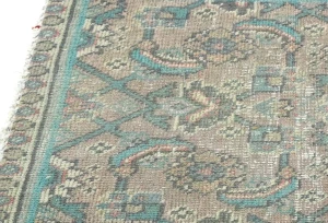 Semi Antique Muted Floral 1'7X2'4 Distressed Oriental Rug