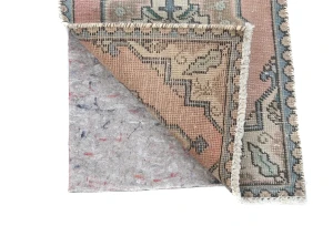 Semi Antique Muted Floral 1'8X2'6 Distressed Oriental Rug