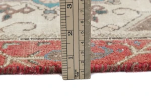 Semi Antique Muted Floral 1'8X2'3 Distressed Oriental Square Rug