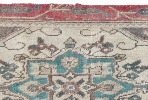 Semi Antique Muted Floral 1'8X2'3 Distressed Oriental Square Rug