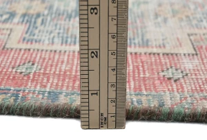 Semi Antique Muted Floral 1'8X2'3 Distressed Oriental Rug