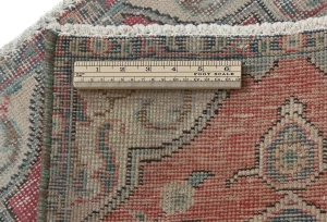 Semi Antique Muted Floral 1'8X2'3 Distressed Oriental Rug