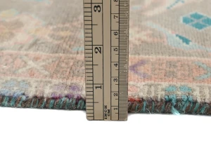 Semi Antique Muted Floral 2x3 Distressed Oriental Rug
