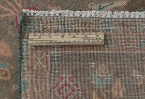 Semi Antique Muted Floral 2x3 Distressed Oriental Rug