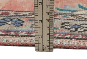 Semi Antique Muted Floral 2X3 Distressed Vintage Oriental Rug