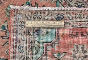 Semi Antique Muted Floral 2X3 Distressed Vintage Oriental Rug