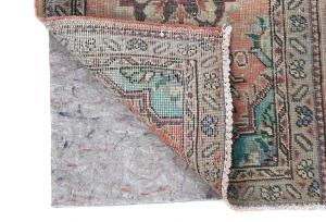 Semi Antique Muted Floral 2X3 Distressed Vintage Oriental Rug
