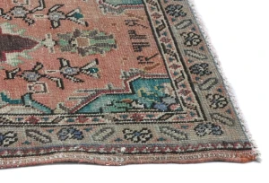 Semi Antique Muted Floral 2X3 Distressed Vintage Oriental Rug