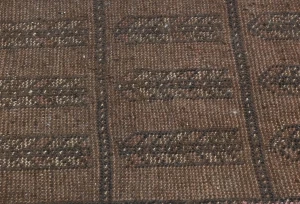 Semi Antique Muted Floral 1'5X2'9 Distressed Vintage Oriental Rug