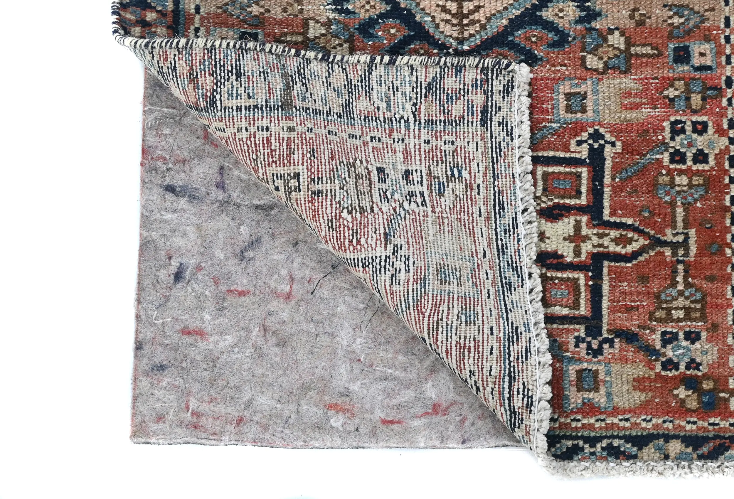 Semi Antique Muted Beige Floral 1'8X2'3 Distressed Oriental Rug