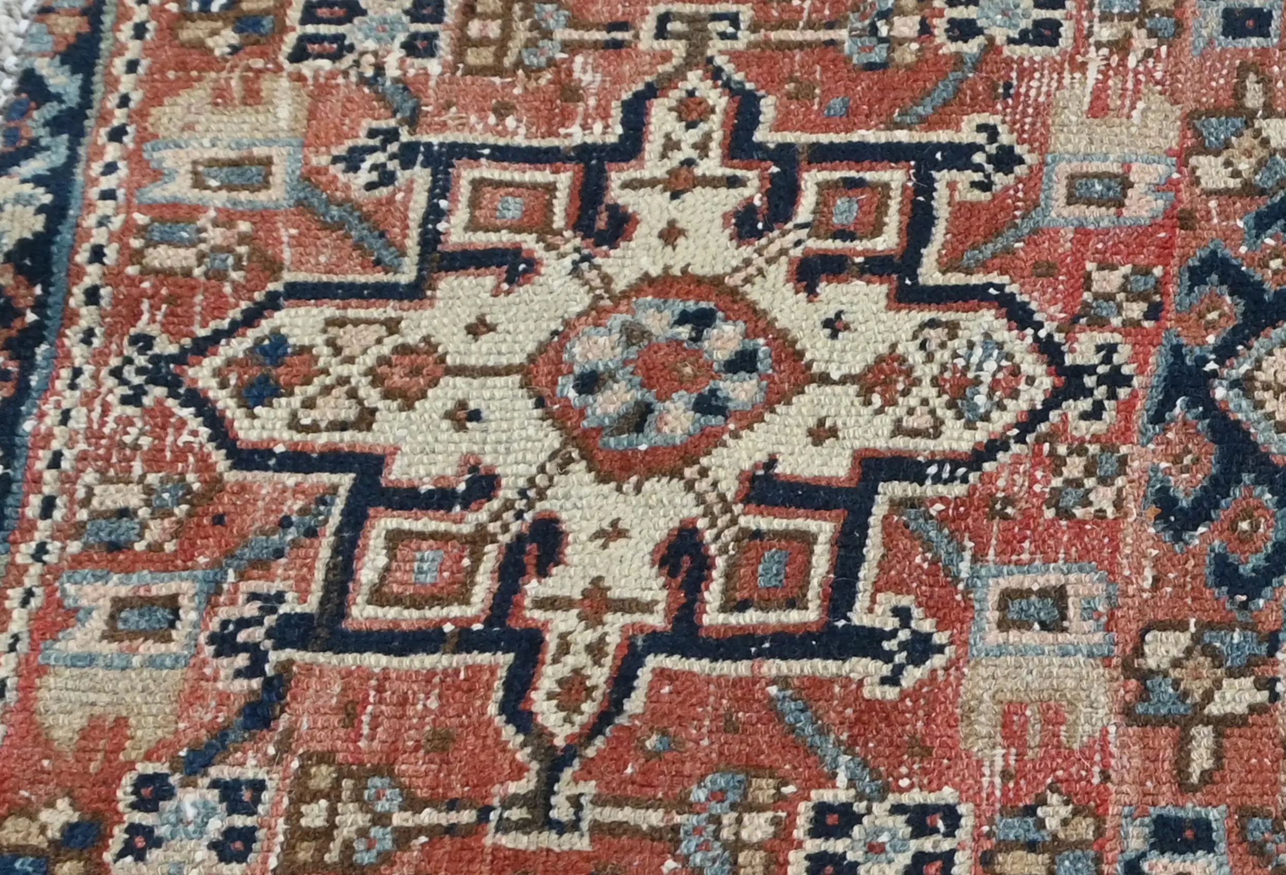 Semi Antique Muted Beige Floral 1'8X2'3 Distressed Oriental Rug