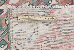 Semi Antique Muted Floral 1'7X2'7 Distressed Oriental Rug