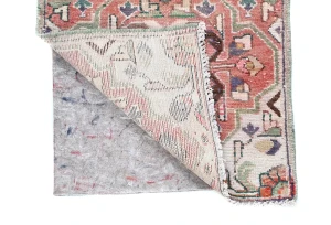 Semi Antique Muted Floral 1'7X2'7 Distressed Oriental Rug