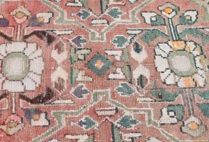Semi Antique Muted Floral 1'7X2'7 Distressed Oriental Rug