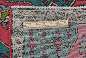 Semi Antique Muted Floral 1'11X2'8 Distressed Oriental Rug