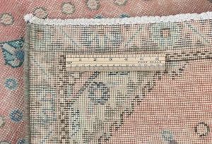 Semi Antique Muted Red Floral 2X3 Distressed Oriental Rug