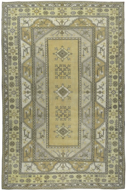 Muted Beige 13x20 Anatolian Turkish Oriental Area Rug