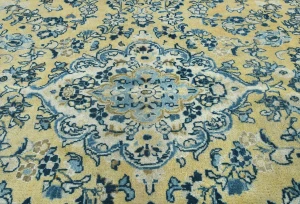 Semi Antique Muted Colors Floral Tribal 9X12 Vintage Oriental Rug