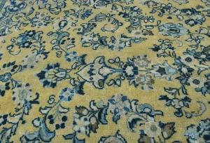Semi Antique Muted Colors Floral Tribal 9X12 Vintage Oriental Rug