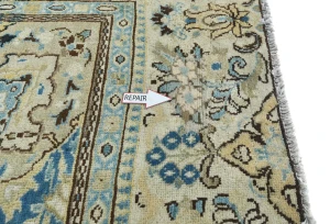 Semi Antique Muted Colors Floral Tribal 9X12 Vintage Oriental Rug