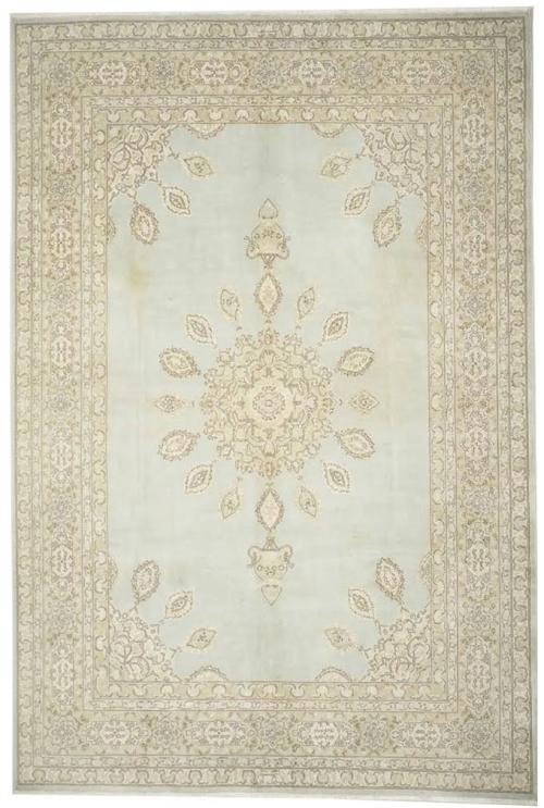 Muted Colors Floral Traditional 9X12 Vintage Oriental Rug