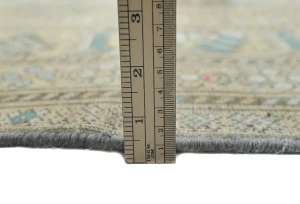 Muted Gray Tribal 10X13 Vintage Oriental Rug