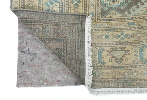 Muted Gray Tribal 10X13 Vintage Oriental Rug