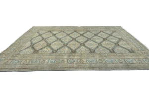 Muted Gray Tribal 10X13 Vintage Oriental Rug