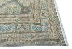 Muted Gray Tribal 10X13 Vintage Oriental Rug