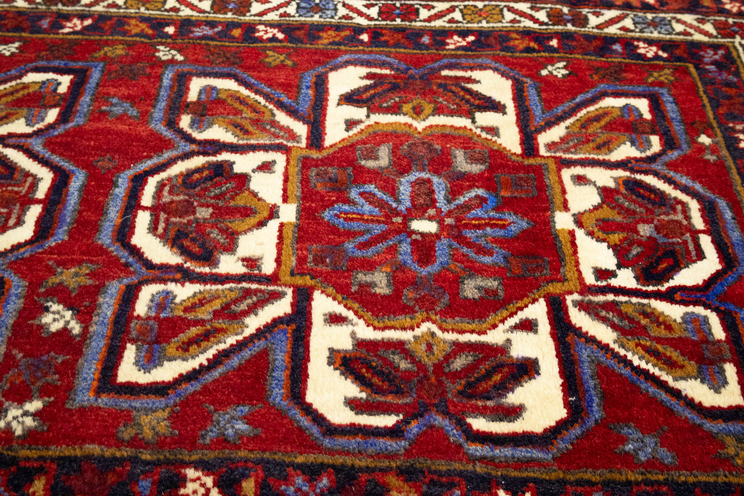 2'2x4'3 Hand Knotted Tribal Geometric Oriental Wool Rug - Image 5