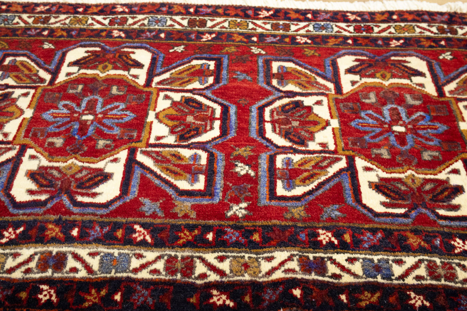 2'2x4'3 Hand Knotted Tribal Geometric Oriental Wool Rug - Image 6