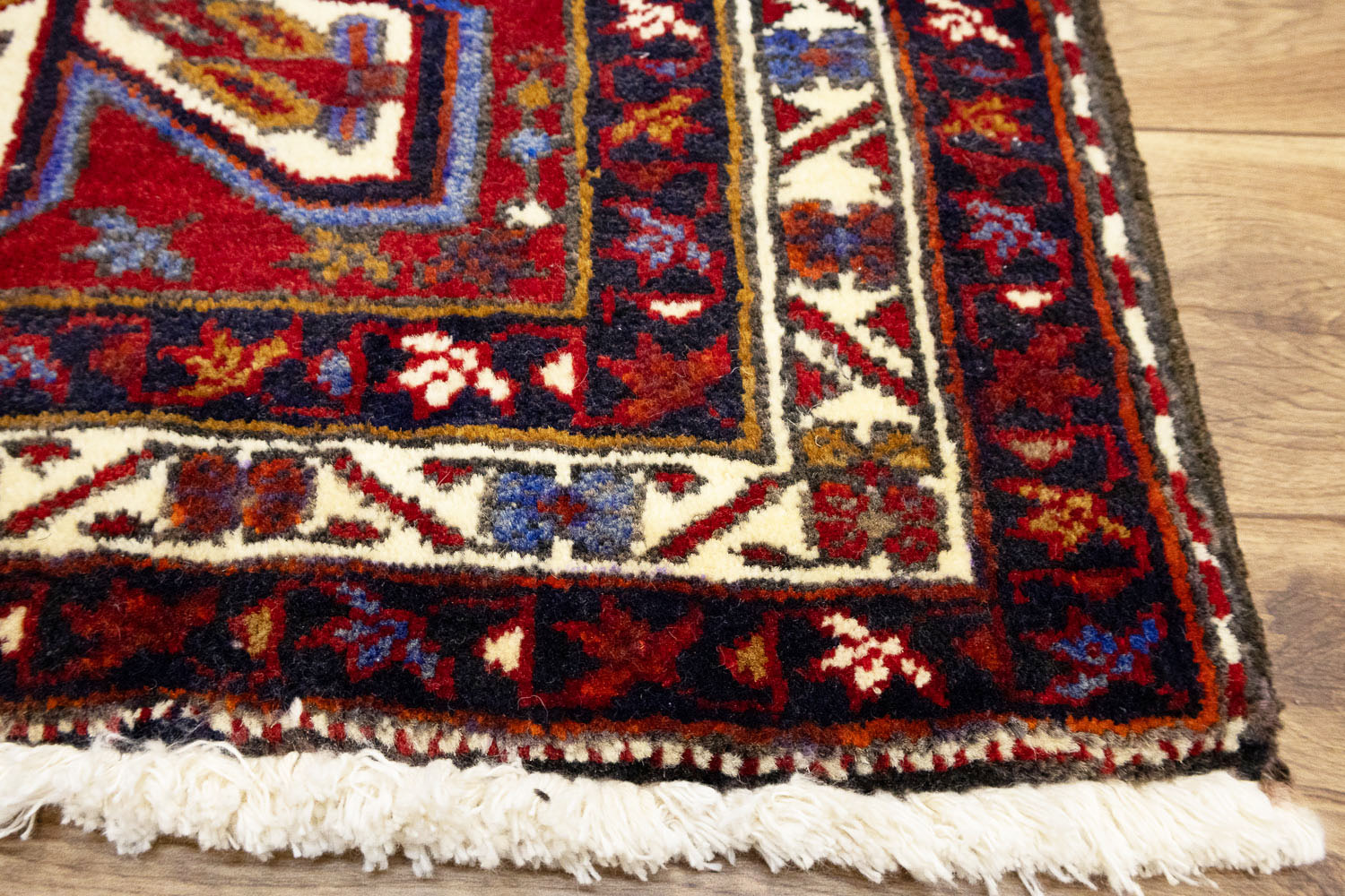 2'2x4'3 Hand Knotted Tribal Geometric Oriental Wool Rug - Image 8