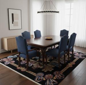 8'0 X 8'0 Hand Knotted Floral Pakistan Wool Rug