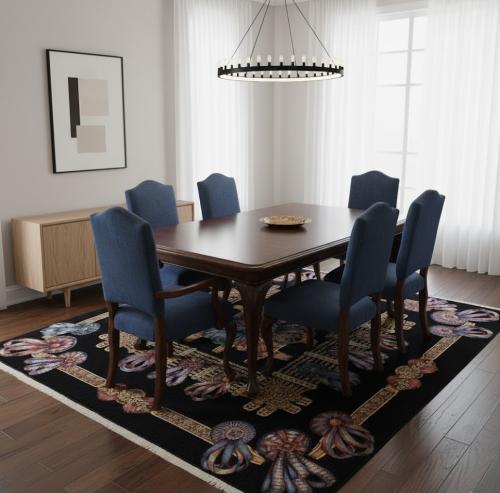 8'0 X 8'0 Hand Knotted Floral Pakistan Wool Rug