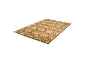 5'6 X 8'6 Hand Knotted Khotan Floral Oriental Wool Rug