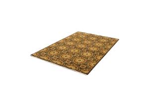 5'6 X 8'6 Hand Knotted Khotan Floral Oriental Wool Rug