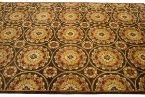 5'6 X 8'6 Hand Knotted Khotan Floral Oriental Wool Rug