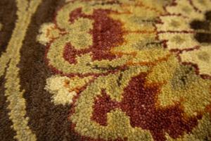 5'6 X 8'6 Hand Knotted Khotan Floral Oriental Wool Rug