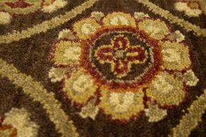 5'6 X 8'6 Hand Knotted Khotan Floral Oriental Wool Rug