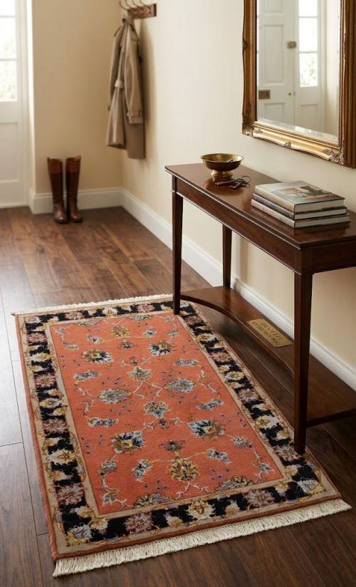 Coral Traditional 3X4 Tabriz Persian Rug
