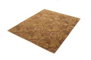 8'0 X 10'0 Hand Knotted Floral Agra Oriental Wool Rug