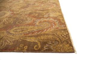 8'0 X 10'0 Hand Knotted Floral Agra Oriental Wool Rug
