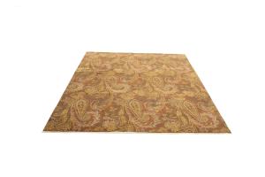 8'0 X 10'0 Hand Knotted Floral Agra Oriental Wool Rug