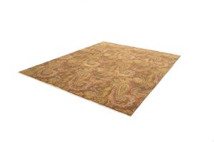 8'0 X 10'0 Hand Knotted Floral Agra Oriental Wool Rug