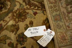 9'0 x 11'6 Hand Knotted Floral Agra Oriental Wool Rug