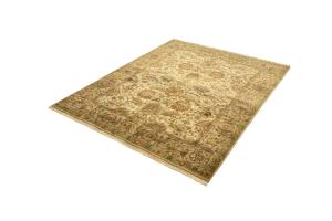 9'0 x 11'6 Hand Knotted Floral Agra Oriental Wool Rug