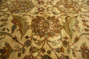 9'0 x 11'6 Hand Knotted Floral Agra Oriental Wool Rug