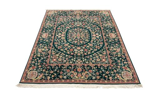 9'0 x 12'0 Hand-Knotted Royal Floral Oriental Wool Rug